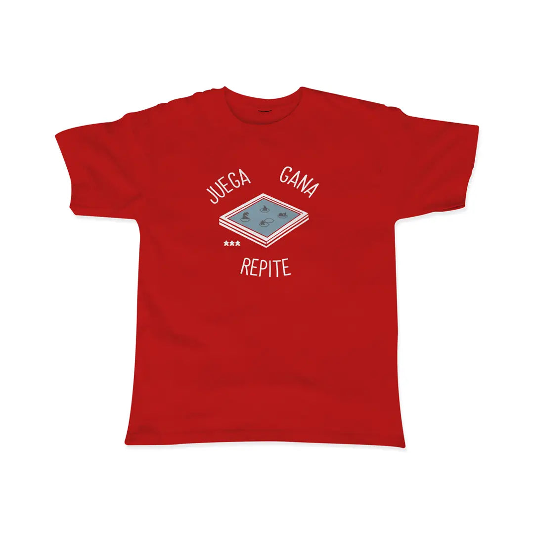 Playera Juega, Gana, Repite