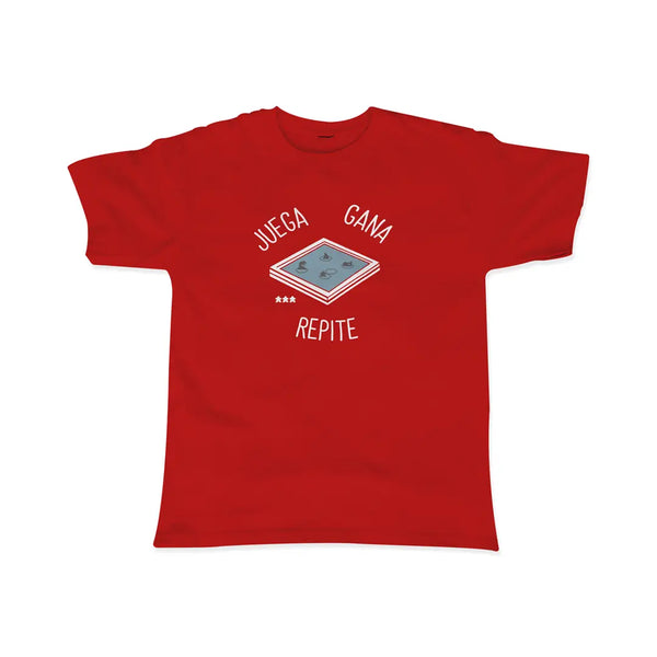 Playera Juega, Gana, Repite