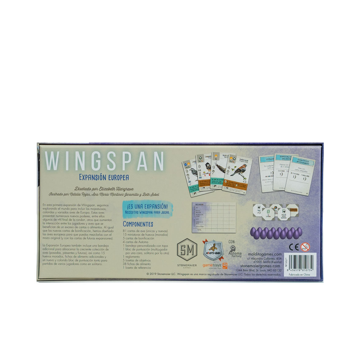 Wingspan: Expansión Europea