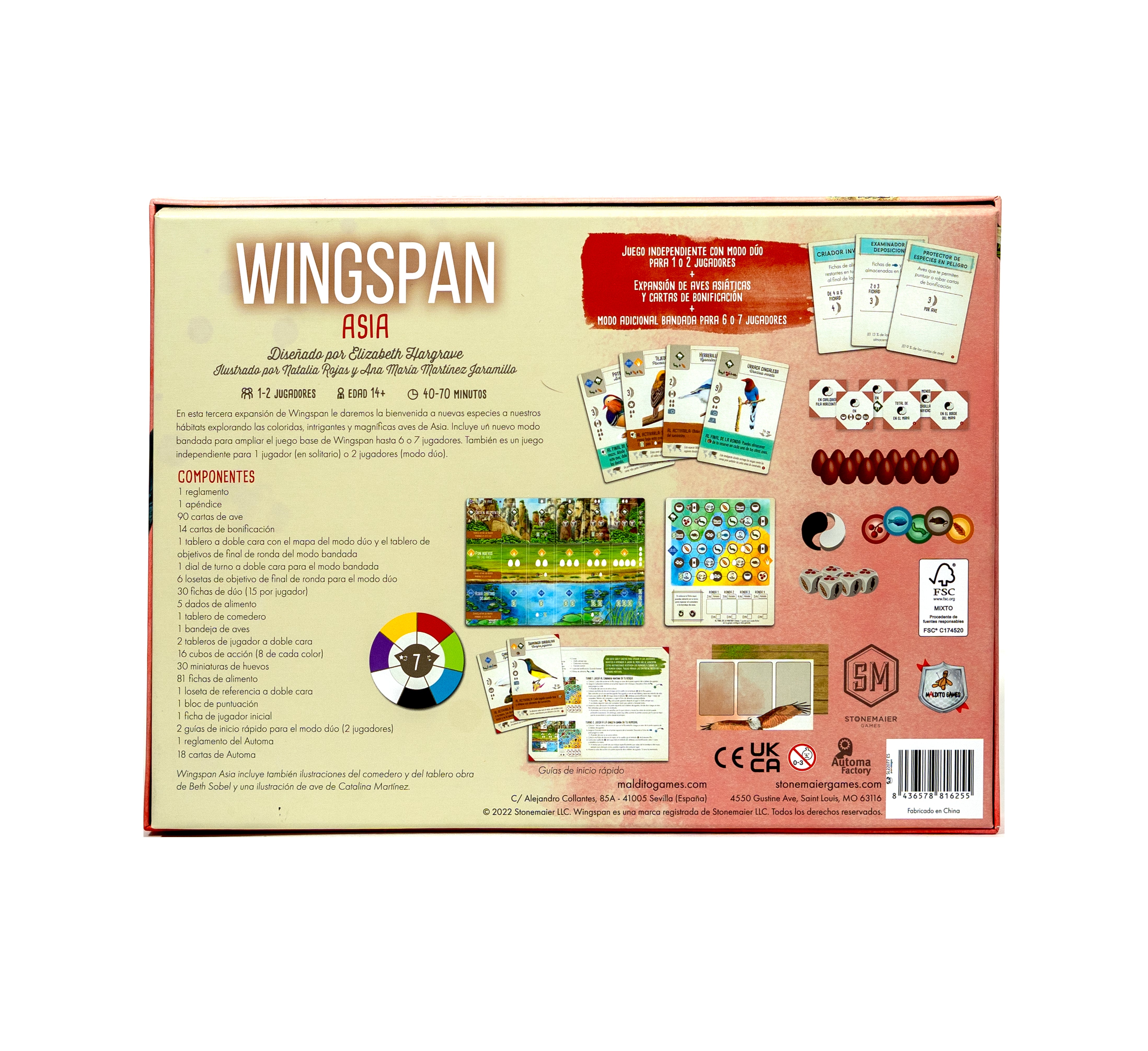 Wingspan: Expansión Asia